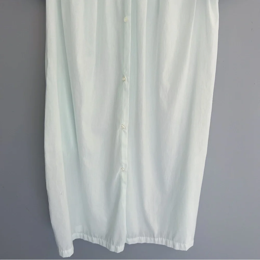 🌷 VINTAGE 60’s Character Nightgown Light Green Embroidered - Picture 4 of 7